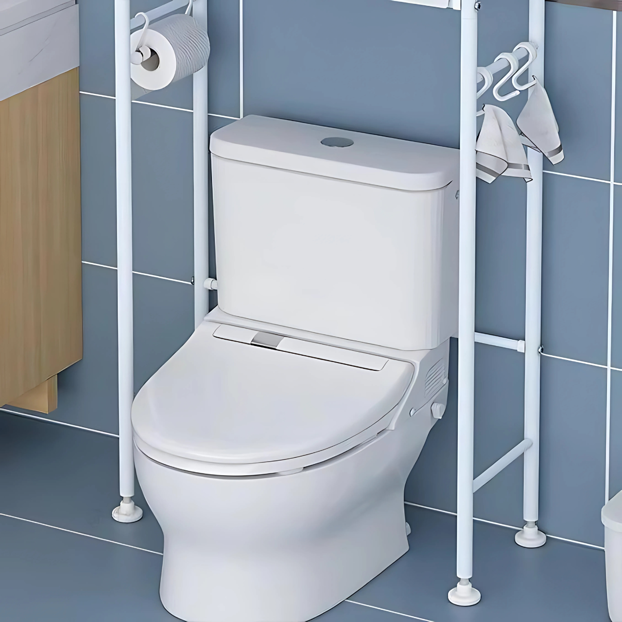 Étagère de Rangement WC et Salle de Bain – 3 Niveaux
